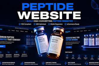 build fda compliant peptide website research peptide wordpress website