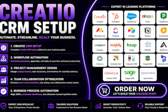 setup automate creatio hubspot clickup airtable notion freshsales copper keap
