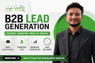 deliver clean and verified b2b leads with full contact info