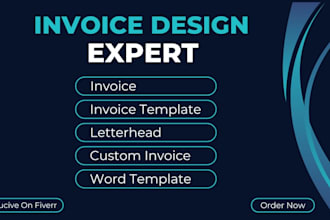 making modern invoice template for your business