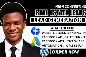 do real estate leads motivated seller lead generation home buyer lead via fb ads