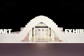 design cinematic cgi museums, art galleries, and exhibition spaces