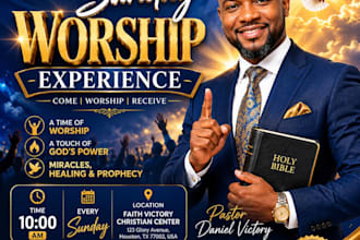 design powerful church flyers and worship posters