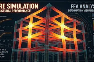 analyze structural behavior under fire using simulation and fea
