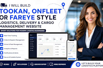 build tookan onfleet fareye company delivery trasport cargo logistics website