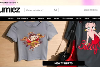 design streetwear website, clothing website, streetwear shopify store, y2k