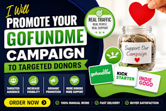 promote your gofundme campaign to targeted donors