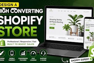 design a high converting shopify store