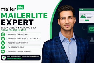 setup mailerlite newsletter mailerlite email marketing automation, landing page