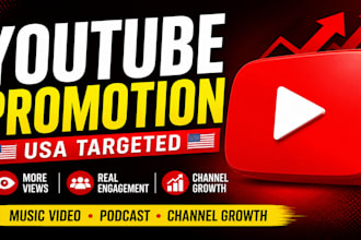 usa youtube music video promotion USA you tube podcast marketing, channel growth