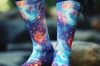 modern and unique custom socks