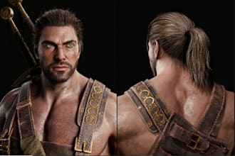 3d photorealistic human avatar sculpt metahuman game character model animation