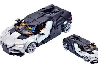do custom lego technic car moc, ship, toy with realistic structure and pdf build