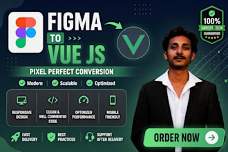 convert figma to vue js responsive website