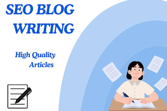 write SEO blogs and articles