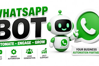 build custom website bot for automation, telegram bot, whatsapp bot, discord bot