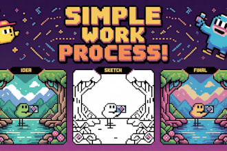 create custom pixel art for you