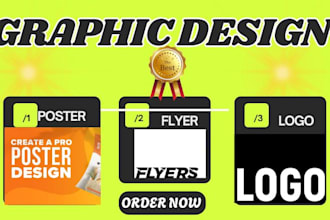 design flyer posters banner logo graphic design for your business
