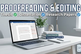 edit and proofread thesis, dissertation, and research proposal
