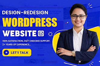 create or redesign a wordpress website, wordpress blog website development