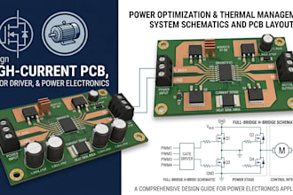 design high current pcb, motor driver and power electronics circuit