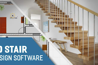 do 2d, 3d arch, semicircular, spiral, metal, wooden, precast staircase design