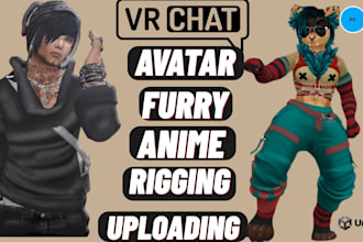 edit create vrchat avatar custom avatar 3d character furry vtuber