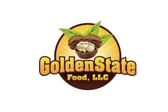 design fantastic monogram golden state food logo