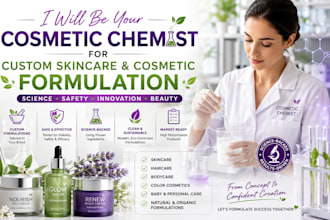 be your cosmetic chemist for product formulation