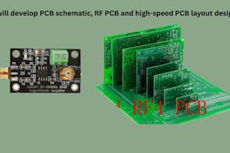 develop pcb schematic, rf pcb and high speed pcb layout design