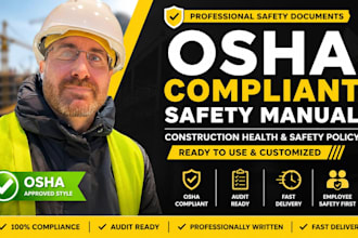 create osha compliant construction safety manual, health and safety policy
