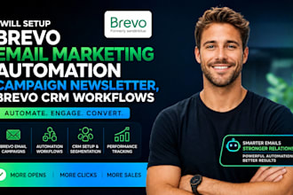 setup brevo email marketing automation campaign newsletter, brevo crm workflows