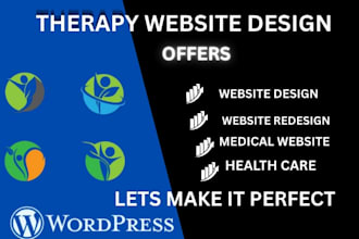 design therapy website, medical website, health care website, mental health