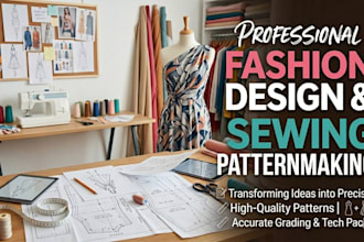 create sewing pattern for garment in cad,dxf, and PDF