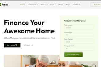 build mortgage broker website loan finance calculator realtor website