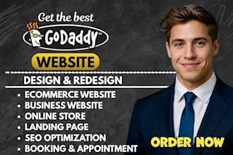 do godaddy website redesign, godaddy landing page, godaddy website design, airo