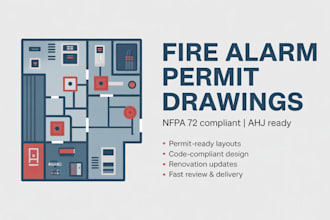design fire alarm permit drawings per nfpa 72 for approval