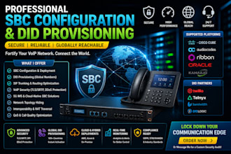 configure sbc and did provisioning voip system