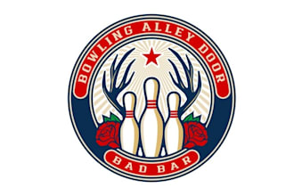 design greatest bowling bad bar logo for you