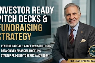 design investor ready pitch deck and startup fundraising strategy for vc capital