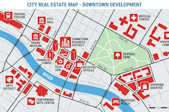 custom map design solutions for real estate, travel, events