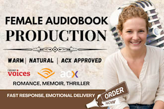 be fantasy, romance acx narrator, female voice over, memoir audiobook narration