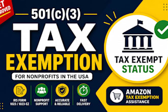 file your 501c3 tax exemption and nonprofit tax exempt status USA