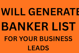 generate banker list for your business leads