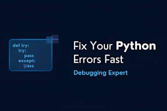 fix python bugs,errors,debug and optimize your code professionally