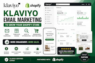 manage klaviyo email campaigns templates audit and abandoned cart for shopify