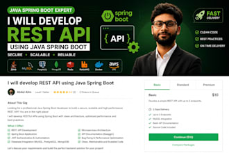 build rest API using java spring boot