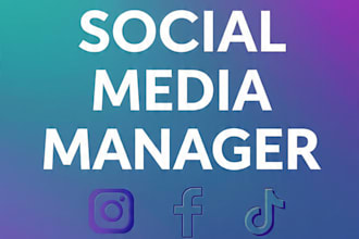 be your social media manager and create engaging posts