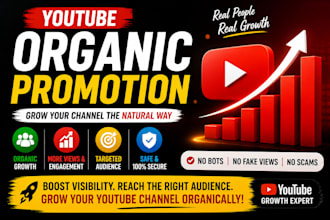organically promote your youtube channel for real growth