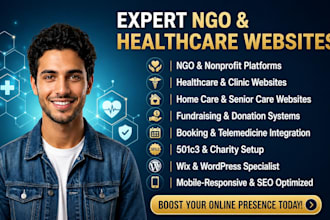 build ngo website charity healthcare homecare 501c3 nonprofit website